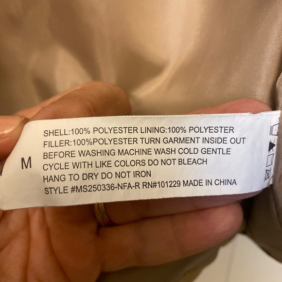 Jade and Ivory Brown Quilted Jacket sz M - Picture 6 of 11